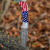 Beautiful US flag handle Pocket Knife for Men, 6.5 inch Folding Knife with leather sheet - Image 2