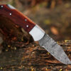 Pocket Knife for Men, 6.5 inch Folding Knife with Pocket Clip, wooden Handle , Great Gift For Men and Women - Image 2
